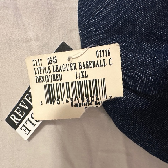 Roots Toddler Reversible Denim Red Baseball Cap Hat Size L/XL - Picture 7 of 8